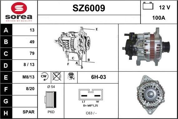 Sera SZ6009 - Alternatore autozon.pro