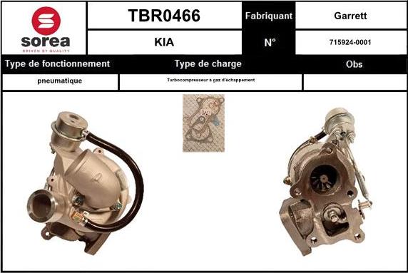 Sera TBR0466 - Turbocompressore, Sovralimentazione autozon.pro