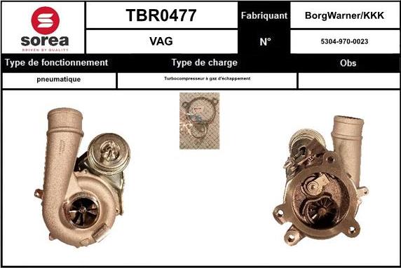 Sera TBR0477 - Turbocompressore, Sovralimentazione autozon.pro