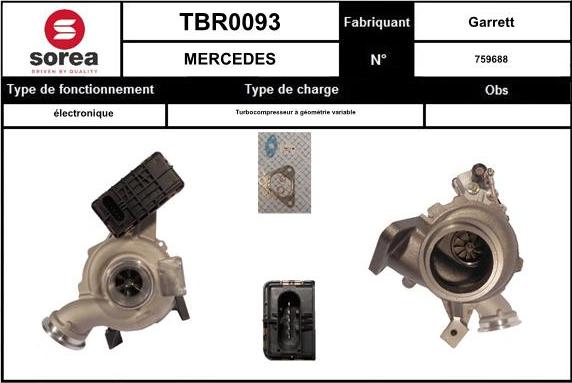 Sera TBR0093 - Turbocompressore, Sovralimentazione autozon.pro