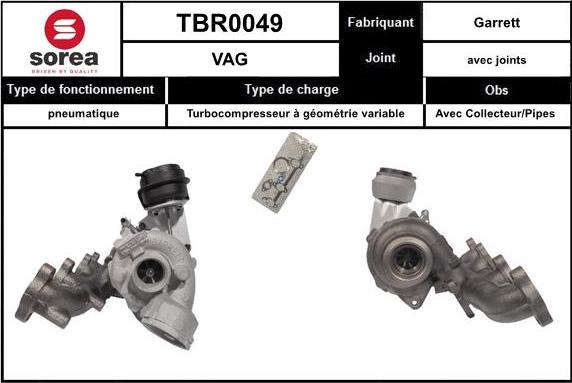 Sera TBR0049 - Turbocompressore, Sovralimentazione autozon.pro