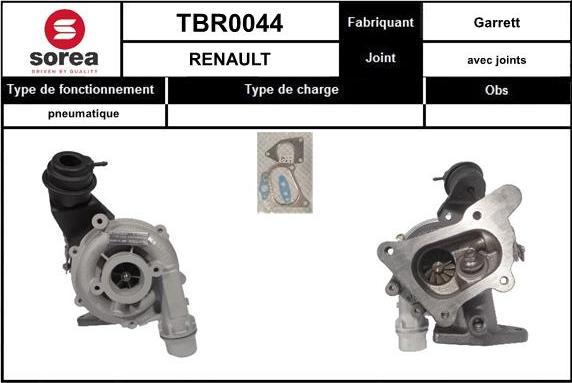 Sera TBR0044 - Turbocompressore, Sovralimentazione autozon.pro