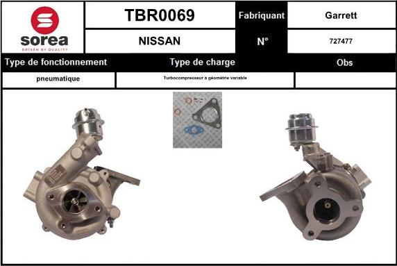 Sera TBR0069 - Turbocompressore, Sovralimentazione autozon.pro