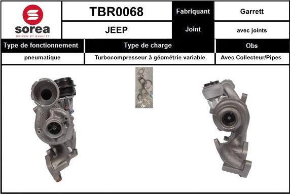 Sera TBR0068 - Turbocompressore, Sovralimentazione autozon.pro