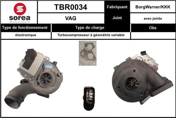 Sera TBR0034 - Turbocompressore, Sovralimentazione autozon.pro