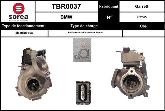 Sera TBR0037 - Turbocompressore, Sovralimentazione autozon.pro