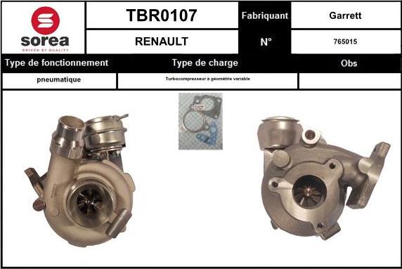 Sera TBR0107 - Turbocompressore, Sovralimentazione autozon.pro