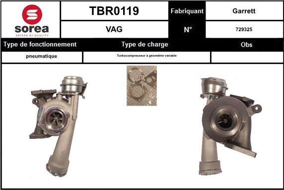 Sera TBR0119 - Turbocompressore, Sovralimentazione autozon.pro