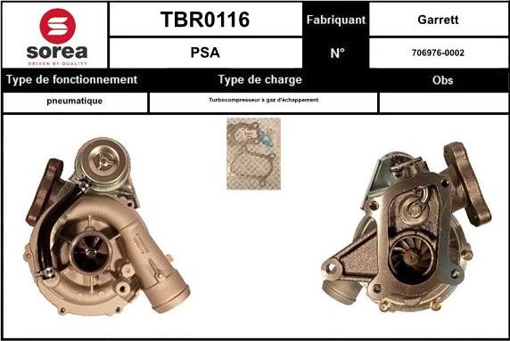 Sera TBR0116 - Turbocompressore, Sovralimentazione autozon.pro