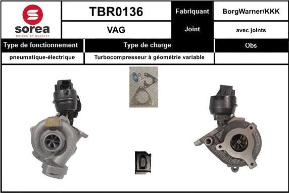 Sera TBR0136 - Turbocompressore, Sovralimentazione autozon.pro