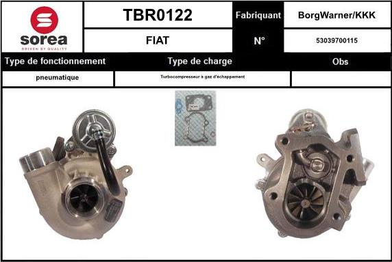 Sera TBR0122 - Turbocompressore, Sovralimentazione autozon.pro