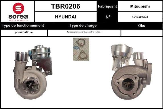 Sera TBR0206 - Turbocompressore, Sovralimentazione autozon.pro