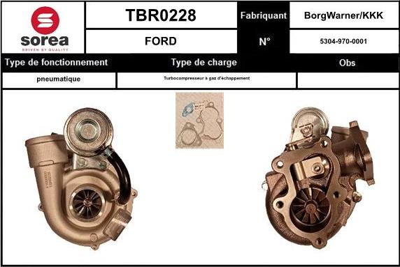 Sera TBR0228 - Turbocompressore, Sovralimentazione autozon.pro