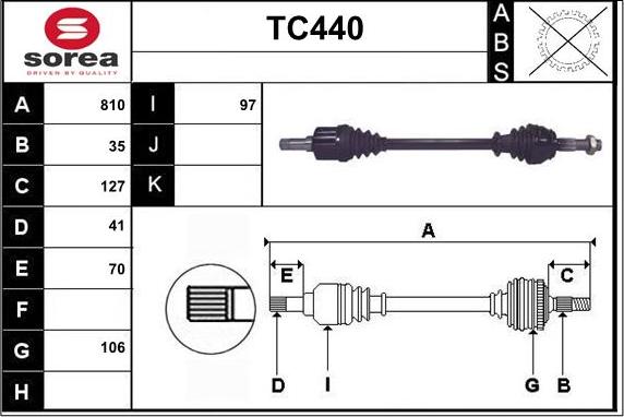 Sera TC440 - Albero motore / Semiasse autozon.pro