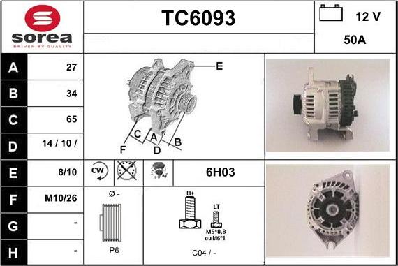 Sera TC6093 - Alternatore autozon.pro