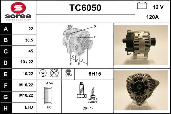 Sera TC6050 - Alternatore autozon.pro