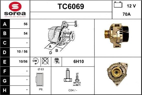 Sera TC6069 - Alternatore autozon.pro