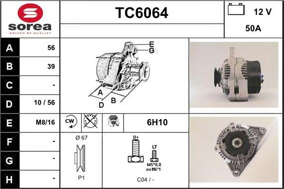 Sera TC6064 - Alternatore autozon.pro