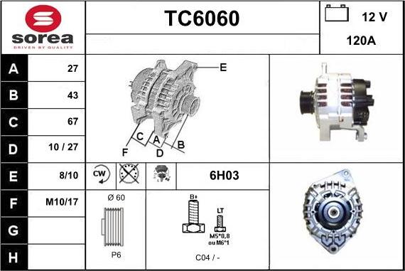 Sera TC6060 - Alternatore autozon.pro