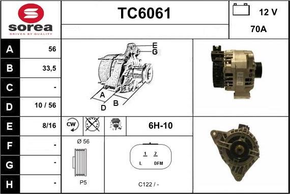 Sera TC6061 - Alternatore autozon.pro