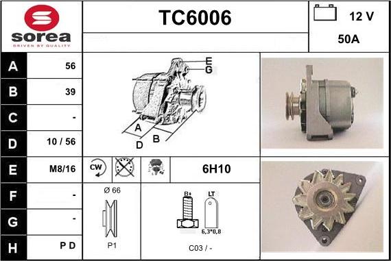 Sera TC6006 - Alternatore autozon.pro