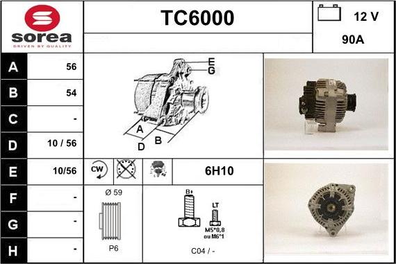 Sera TC6000 - Alternatore autozon.pro