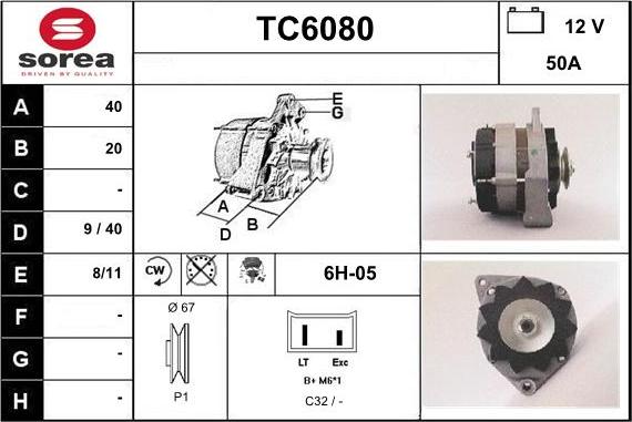 Sera TC6080 - Alternatore autozon.pro