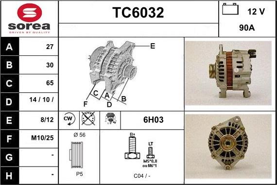 Sera TC6032 - Alternatore autozon.pro