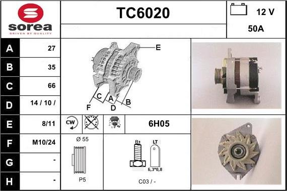 Sera TC6020 - Alternatore autozon.pro