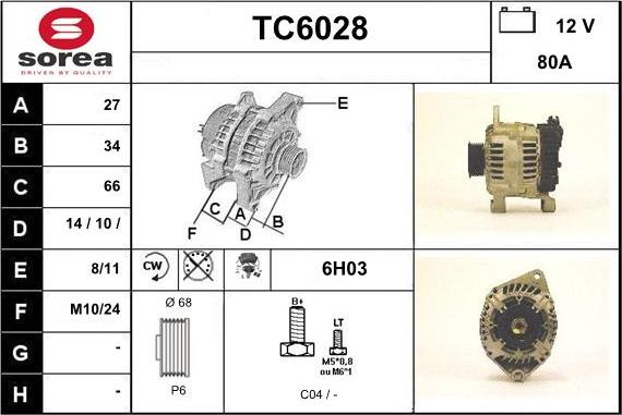 Sera TC6028 - Alternatore autozon.pro