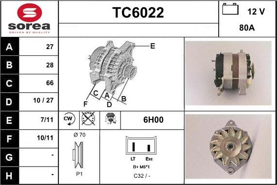 Sera TC6022 - Alternatore autozon.pro