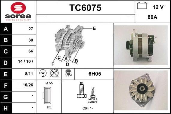 Sera TC6075 - Alternatore autozon.pro