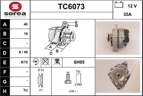 Sera TC6073 - Alternatore autozon.pro