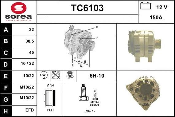 Sera TC6103 - Alternatore autozon.pro