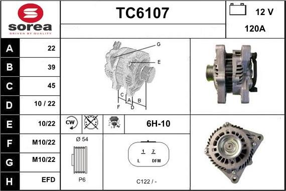 Sera TC6107 - Alternatore autozon.pro