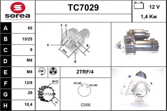 Sera TC7029 - Motorino d'avviamento autozon.pro