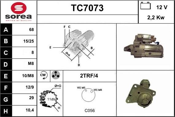 Sera TC7073 - Motorino d'avviamento autozon.pro