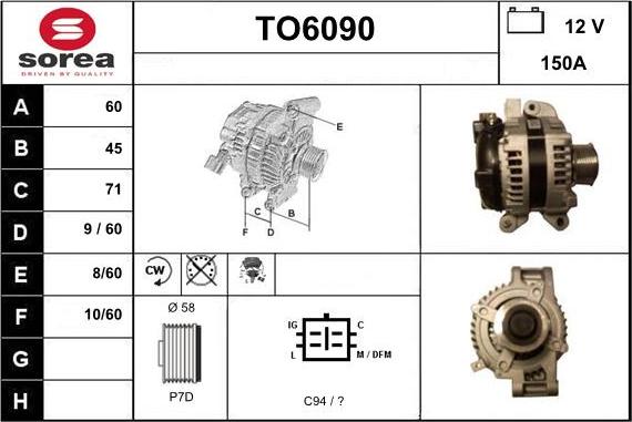 Sera TO6090 - Alternatore autozon.pro