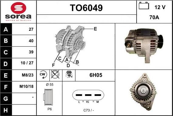 Sera TO6049 - Alternatore autozon.pro