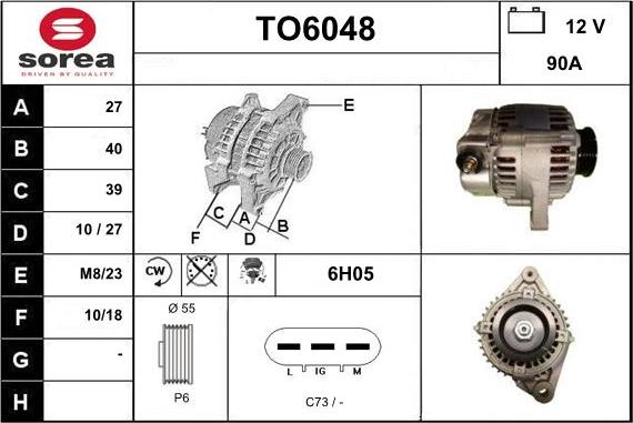 Sera TO6048 - Alternatore autozon.pro