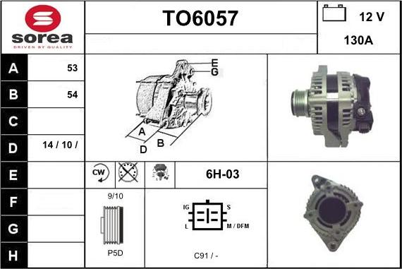 Sera TO6057 - Alternatore autozon.pro