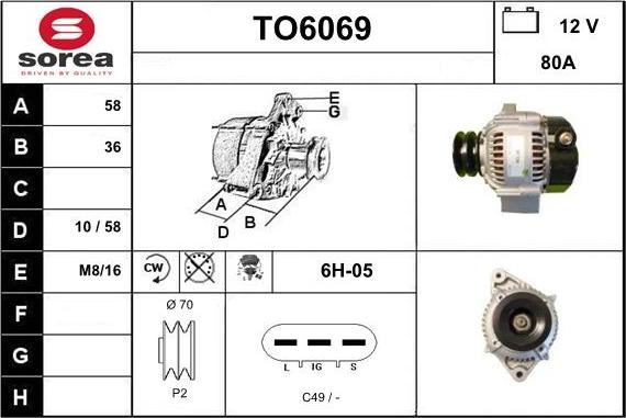 Sera TO6069 - Alternatore autozon.pro