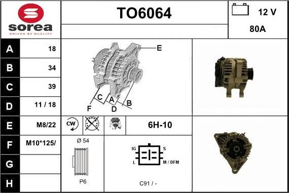 Sera TO6064 - Alternatore autozon.pro