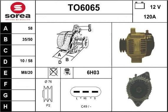 Sera TO6065 - Alternatore autozon.pro