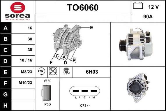 Sera TO6060 - Alternatore autozon.pro