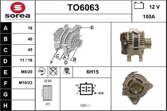 Sera TO6063 - Alternatore autozon.pro