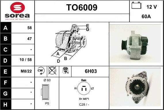 Sera TO6009 - Alternatore autozon.pro