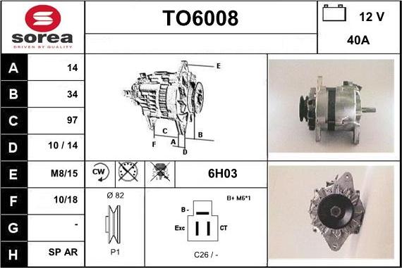 Sera TO6008 - Alternatore autozon.pro