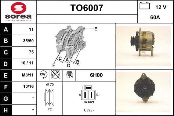 Sera TO6007 - Alternatore autozon.pro