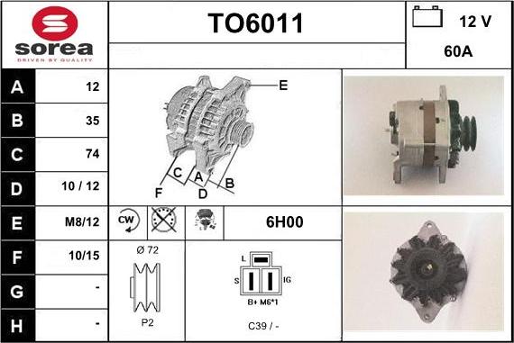 Sera TO6011 - Alternatore autozon.pro